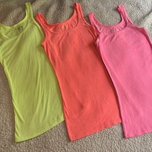 Bundle of 3 Colorful Tank Tops
